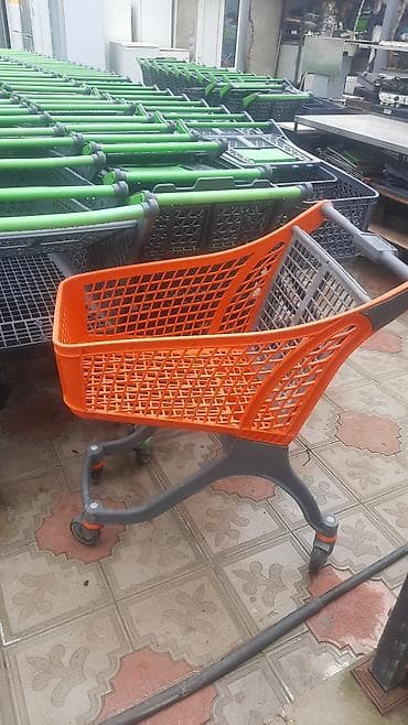 həsir səbət: Supermarket/market üçün alış-veriş arabaları - Material: yüngül və — 2
