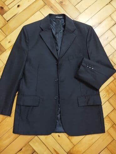 kişi ucun klassik qara kostyum: Pencək — 2