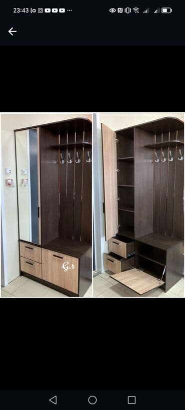 dehliz skaflari: Yeni, Açılan, 2 qapılı Düz dolab, Dəhliz dolabı, Türkiyə — 3