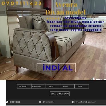 Divan, Qonaq otağı üçün, Parça, Bazalı, Açılan, Kitab — 4