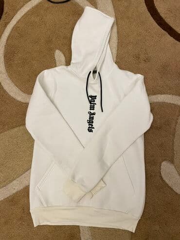 женские свитшоты с принтом: Мужская толстовка, S, цвет - Белый — 1