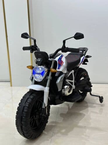 Köməkçi təkərli uşaq motosikleti Uyğun Yaş- 3-8 yaş Rəng-Qırmızı Ağ