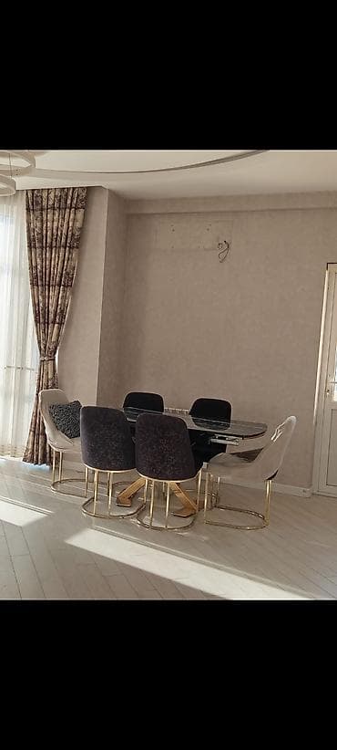 masa və stullar: Qonaq otağı üçün, İşlənmiş, 6 stul — 1