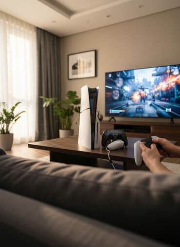 Playstation Slim 1 TB Diskli Versiya Playstation ideal vəziyyətdədir