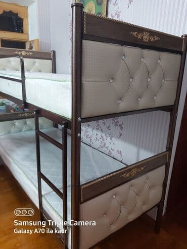 Oğlan üçün, Yeni, Çarpayı, Matras ilə, Siyirməsiz, Laminat