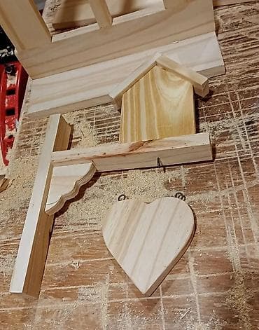 bildircin yuvası: Məhsul: Ağacdan hazırlanmış quş evi Təsvir: - Təbii ağac — 3