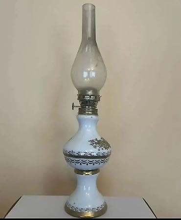 керосиновая лампа: Kerosin lampası – dekorativ klassik model - Material: porselen gövdə — 1