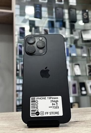 ipad pro 2024: IPhone 15 Pro Max, 256 GB, Black Titanium, Barmaq izi, Face ID — 3