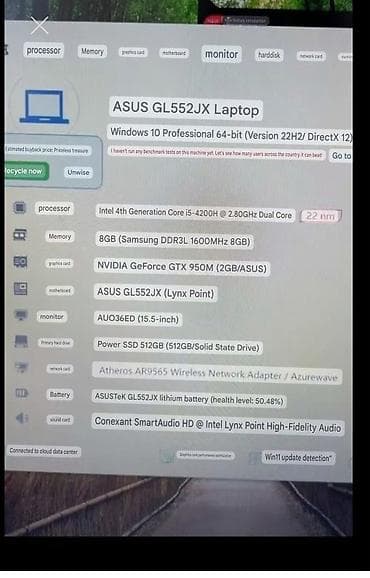 modio m63 tablet: ASUS ROG, 15.6 ", Intel Core i5, 512 GB — 4