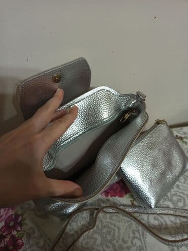 səyahət çantası: Gümüşü çanta az işlənmiş — 5