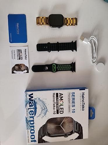 Smart saat, Suya davamlı, rəng - Qızılı