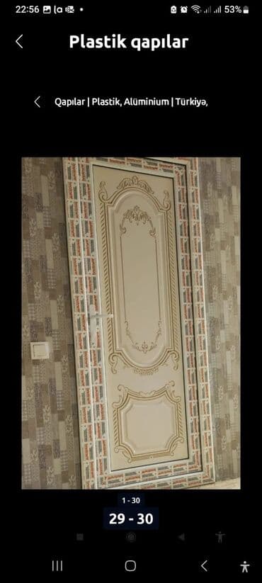 ucuz plastik qapi pencere: Yeni Plastik qapı 80x200 sm Zəmanətli, Pulsuz çatdırılma, Rayonlara çatdırılma — 9
