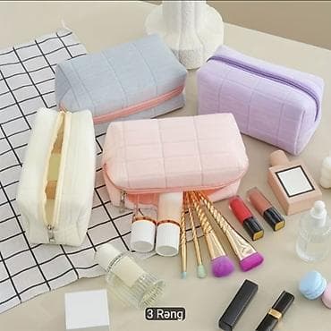 Məhsul: Yumşaq toxumalı makiyaj/aksesuar çantası - Material lalafo.az -da Məhsul: Yumşaq toxumalı makiyaj/aksesuar çantası - Material
