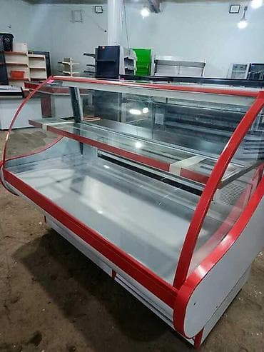 Soyuducu vitrinQastronom qarşısı oval soyuducu vitrin 🔹 200/90/130 sm