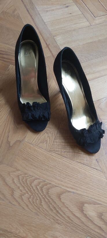 женские бежевые замшевые туфли: Туфли, Размер: 40, цвет - Черный, Новый — 4