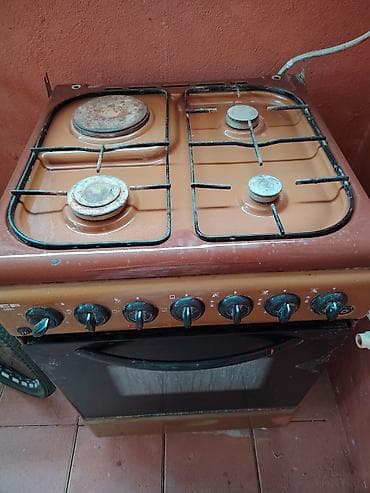 Qaz sobası Ayrıca dayanan, 4 gözlü