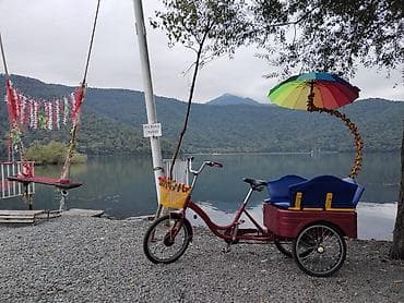 3 təkər velosiped: Uşaq və ailə gəzintiləri üçün 3 təkərli sərnişin velosipedi - Tip — 1