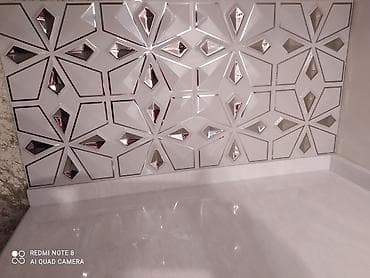 Peyk antenalarının quraşdırılması: 14 ədəd 3D zerkalni dekor — 2