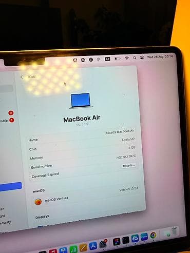macbook 13 inch 2017: Apple MacBook Air 13.6" (M2) – Silver . İdeal vəziyyətdə Apple Macbook — 5