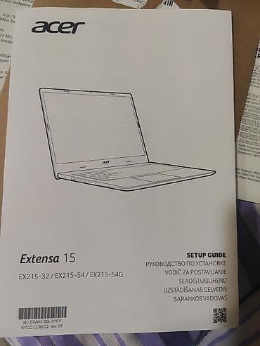 acer extensa: Acer Extensa 15 (EX215-54-55KV) noutbuku Rəng: Charcoal Black Model — 9