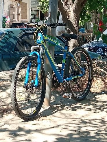 mini velosiped: Dağ velosipedi – 27.5” təkərlər - Rəng: mavi-yaşıl detallar - — 1