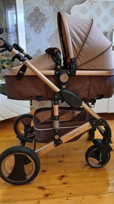 Milana…. Uşaq arabası – VISTA modeli - Rəng: bej/qəhvəyi lalafo.az -da Milana…. Uşaq arabası – VISTA modeli - Rəng: bej/qəhvəyi