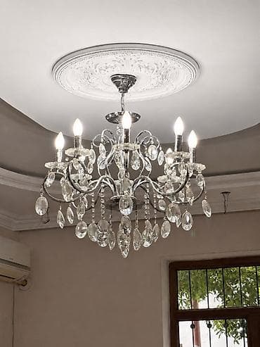 Çılçıraq, 8 lampa, Xrustal