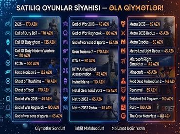 Oyunlu akkauntlar satilir gta 6 ps4/ps5 Gta 6 - standard - 170 azn gta at lalafo.az Oyunlu akkauntlar satilir gta 6 ps4/ps5 Gta 6 - standard - 170 azn gta