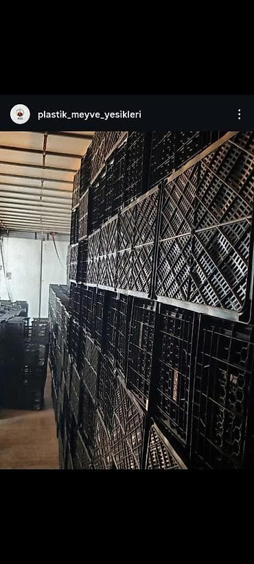 ev ucun generator: Plastik meyvə-tərəvəz yeşikləri pomidor gilas ərik çiyələk alma - — 5