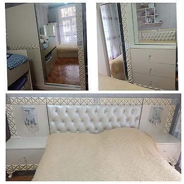 qonag otagi mebel: İkinəfərlik çarpayı, Dolab — 1