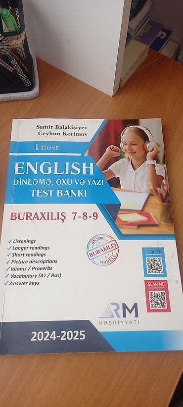 cebr kitabi: Məhsul: “English Dinləmə, Oxu və Yazı Test Bankı” – Buraxılış 7-8-9 — 1