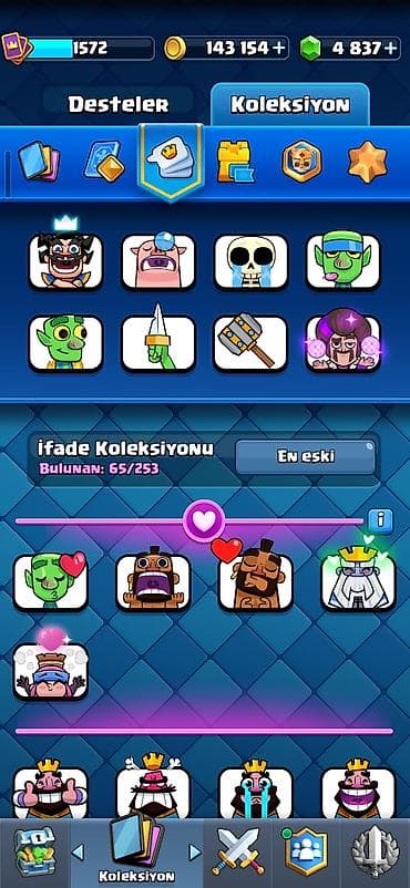 cd kart: Clash Royale hesabı Qiymət 50 AZN - Kupa: 11 000 - Kral səviyyəsi: 15 — 2