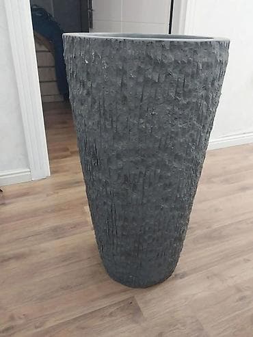 Горшки для растений: Dekorativ böyük çiçək qabı / qazon qabı - Material: beton-kompozit — 2