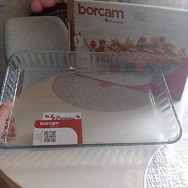 corək zavodu: Pasabahçe Borcam şüşə soba qabı – düzbucaqlı - Marka/model: Pasabahçe — 1