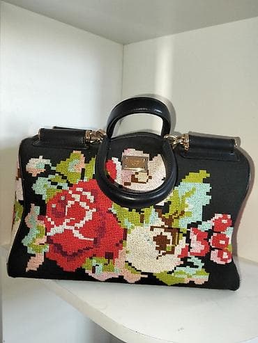 məşət əşyaları: Dolce & Gabbana qadın çantası - Material: qara rəngli — 1