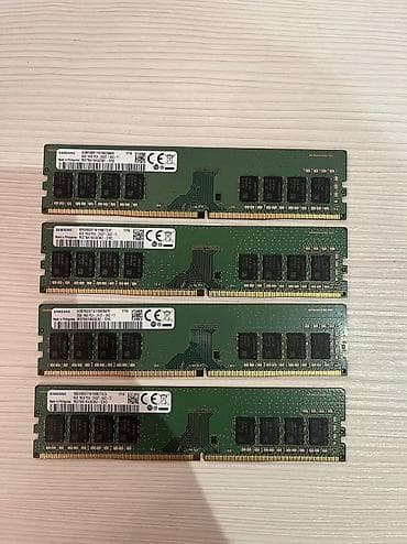 sansung: Samsung DDR4 RAM 8 GB modulları – 4 ədəd - Model: Samsung — 1