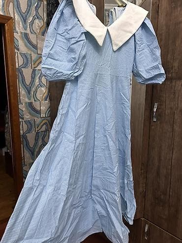 qış botları: Məhsul: Mavi uzun don - Rəng: Açıq mavi, xırda ağ nöqtəli naxış - — 2