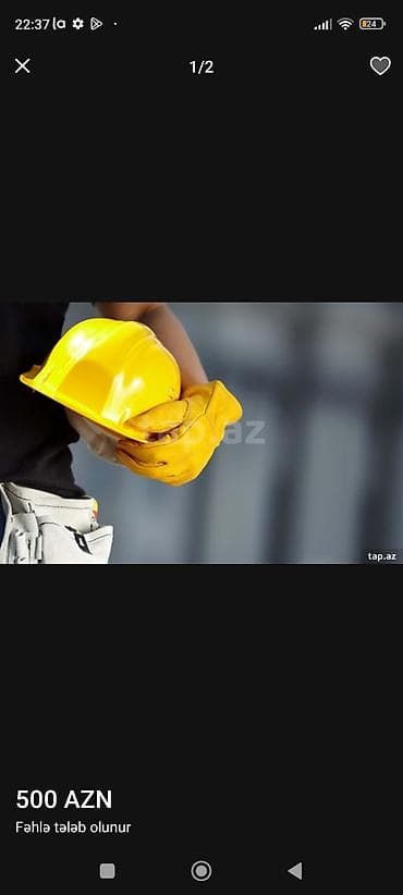 Fəhlə işi axtarıram sokuntu pol patalok yük qaldırmaq boşaltmaq her