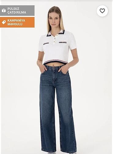 polo classic şalvar: Şalvar, Us Polo Assn, S, rəng - Göy — 1