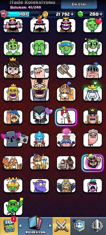 ucuz saz: Clash Royale oyun hesabı - Kupa: 5744 (Kupa Yolu, 16. Arena) - Profil — 7