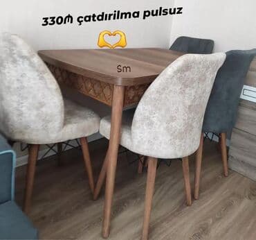 sulutepe kiraye heyet evleri 2022: 🇹🇷Türk istehsalı Möhtəşəm ✨✨ Kuxna üçün stol stul dəsti 4 stul 1 — 1