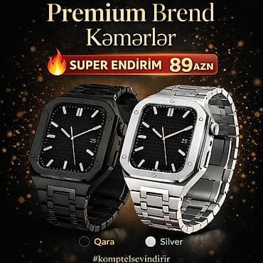 saatlar smart: Premium Brend metal kəmər – Apple Watch Mod Kit - Uyğunluq: Apple — 1