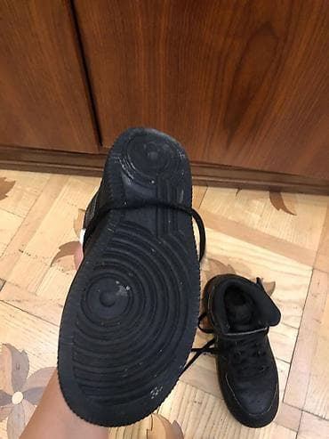 ket ayaqqabilar: Original Nike qara rəngli uşaq/yeniyetmə idman ayaqqabısı (high-top) — 8