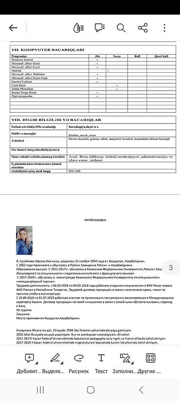 iş e: Tərcüməçi, 32 yaş, 3-5 illik təcrübə, İngilis dili — 1