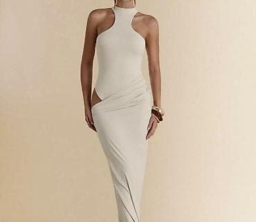 be: Bej rəngli uzun geyim – zərif və modern kəsim - Model: Maxi uzunluq — 1