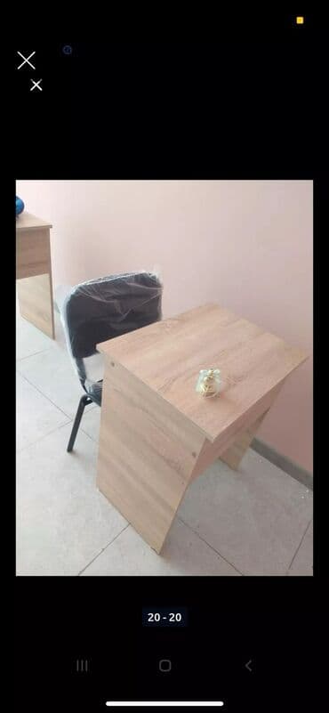 uşaq ucun yazı masası: Parta tek neferlik 50/60 sm 28 azn Parta iki neferlik 100/50 sm — 5