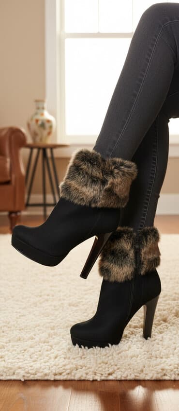 qadın timberlendlər: Ölçü: 37, rəng - Qara, İşlənmiş — 1