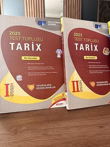 İdman və hobbi: Məhsul: DİM “Test Toplusu 2023” kitabları dəsti Tərkib: - Tarix – — 2