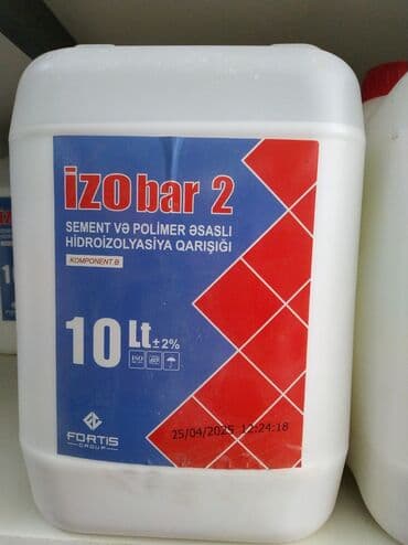 tikinti material: Fortis Group-dan 10 litrlik "izoBar 2" sement və polimer əsaslı — 1