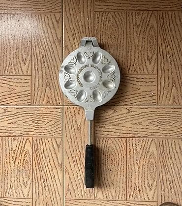 Metall “peçenye/qozlu qoğal” qəlibli tava - Material: tökmə alüminium — 1